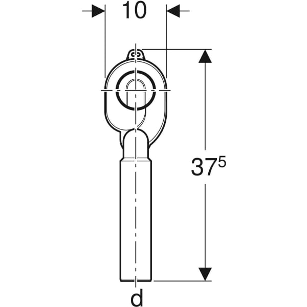Keramag Geberit Urinal Trap Vertical Outlet