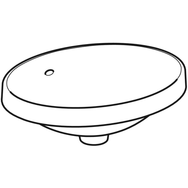 Keramag Geberit VariForm Countertop Washbasin Oval