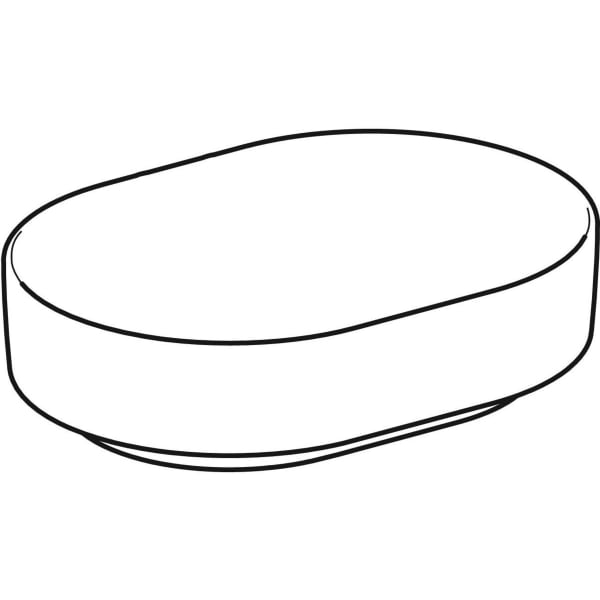 Keramag Geberit VariForm Lay-on Washbasin Elliptic