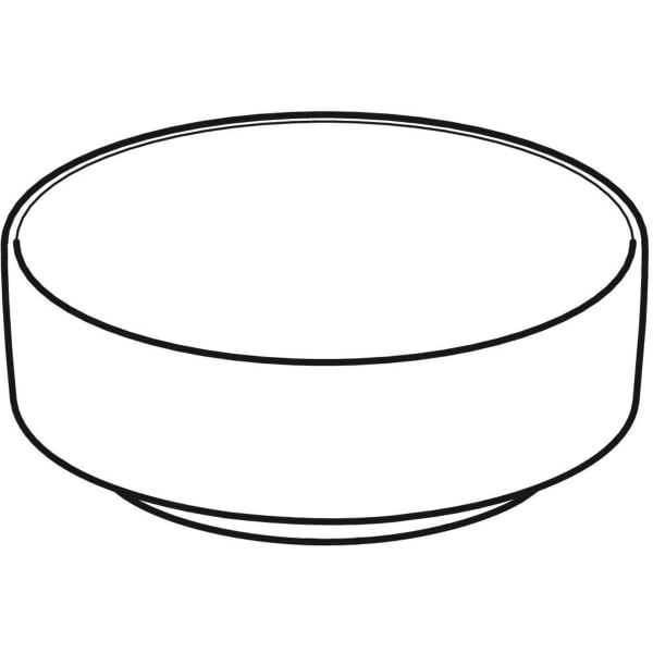 Keramag Geberit VariForm Lay-on Washbasin Round