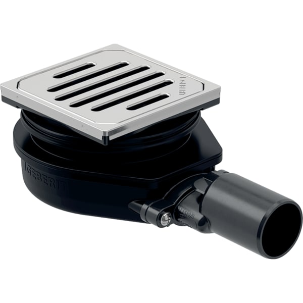 keramag Geberit Varino floor drain horizontal d50