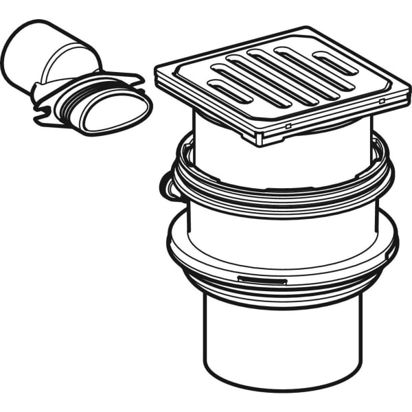 Keramag Geberit Varino Floor Drain Vertical D110