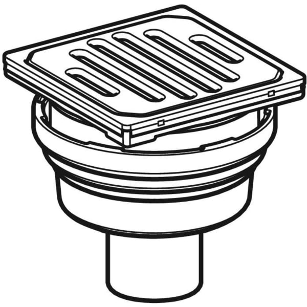 Keramag Geberit Varino Floor Drain Vertical D50