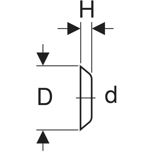 Keramag Geberit Wall Collar Flat