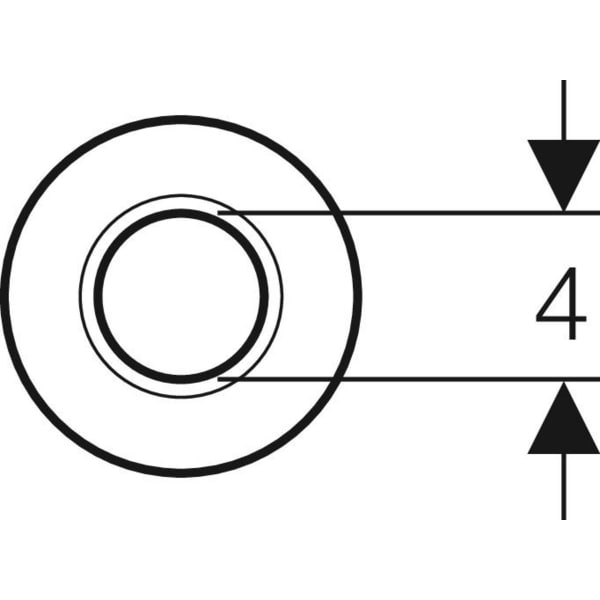 Keramag Geberit Wall Collar Flat