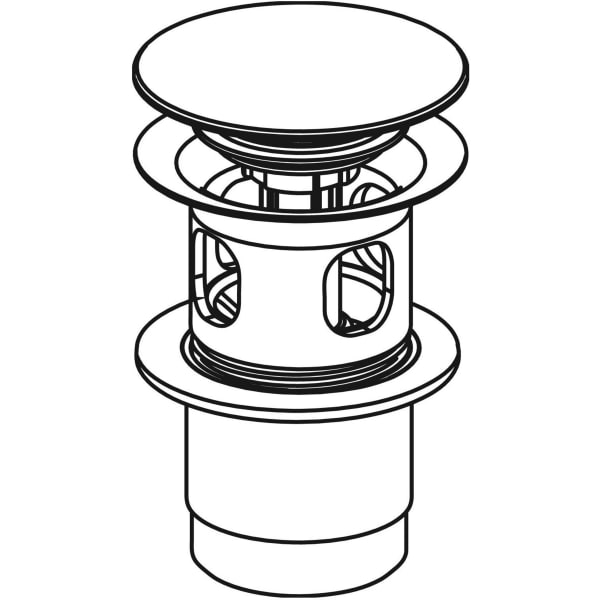 Keramag Geberit Waste Outlet With Push Actuation