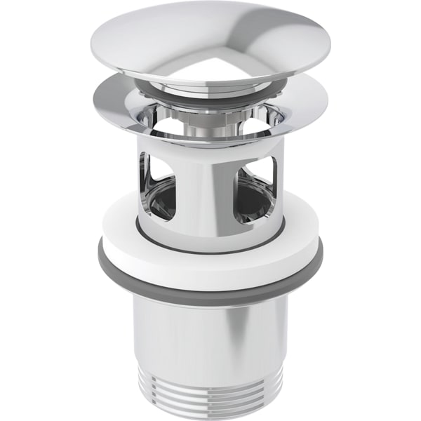 keramag Geberit waste outlet with push actuation