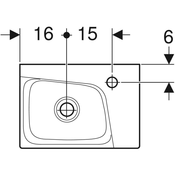 Keramag Geberit Xeno² Handrinse Basin
