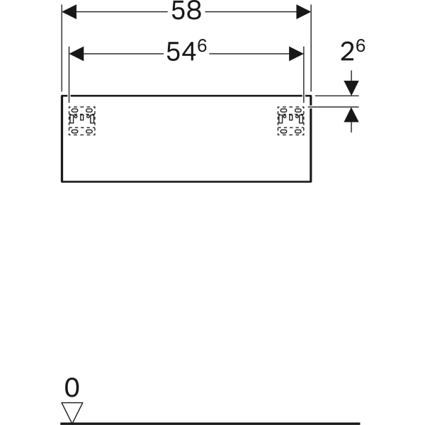 Keramag Geberit Xeno² Low Cabinet With One Drawer