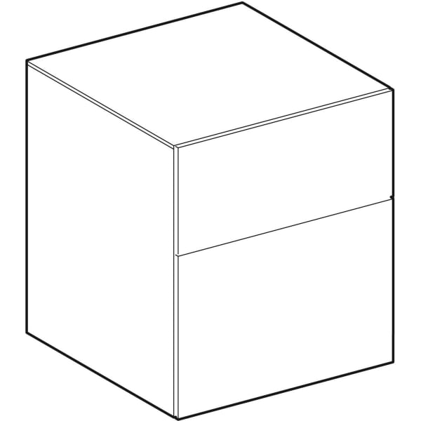 Keramag Geberit Xeno² Low Cabinet With Two Drawers