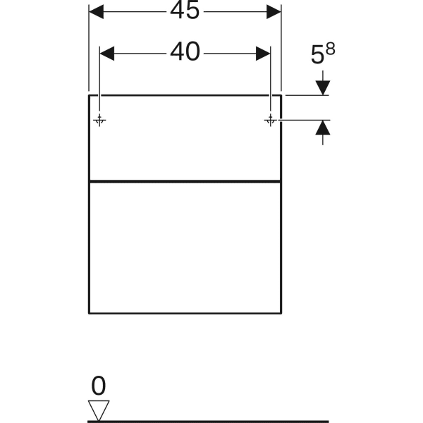 Keramag Geberit Xeno² Low Cabinet With Two Drawers