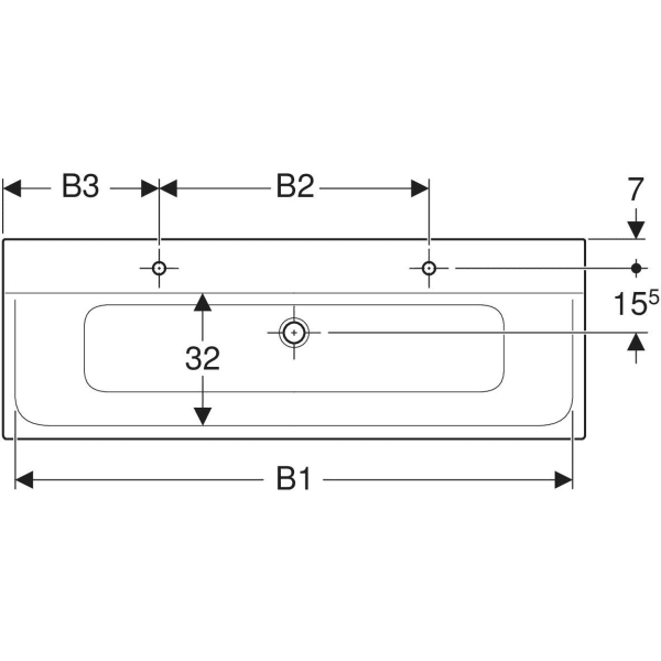 Keramag Geberit Xeno² Vanity Basin