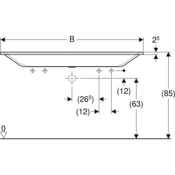 Keramag Geberit Xeno² Vanity Basin