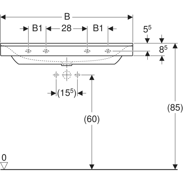 Keramag Geberit Xeno² Washbasin