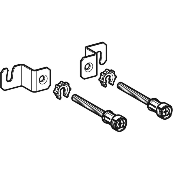 Keramag Set Of Wall Anchors For Single Installation For Geberit Duofix Element For Wall-hung WC With Concealed Cistern 8 Cm