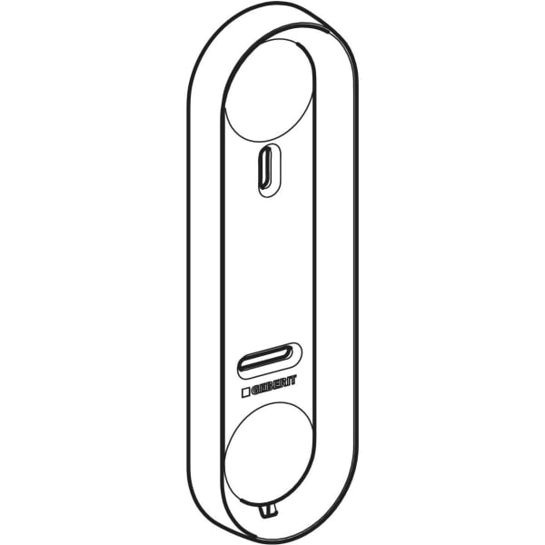 Keramag Wall-mounted Holder Large Theft-proof For Geberit AquaClean Remote Controls (from Year Of Manufacture 2024)