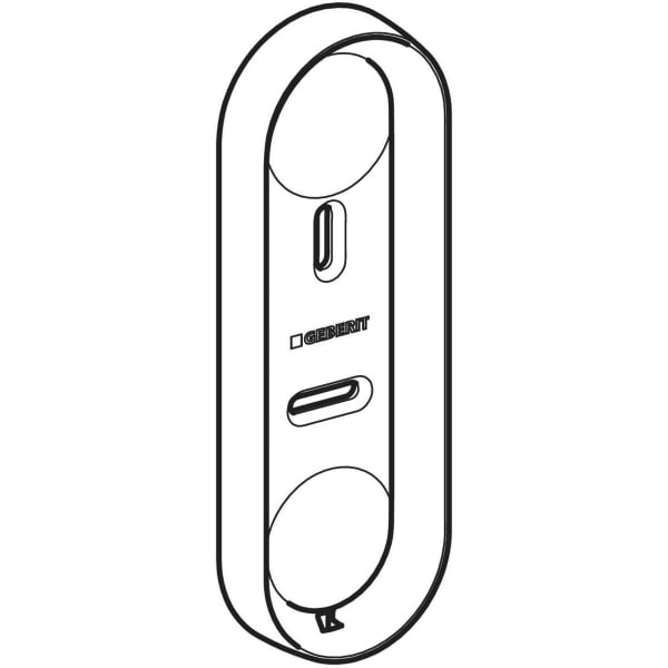 Keramag Wall-mounted Holder Small Theft-proof For Geberit AquaClean Remote Controls (from Year Of Manufacture 2024)
