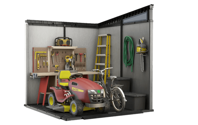 Keter Artisan 7x7 Outdoor Storage Shed - Grey