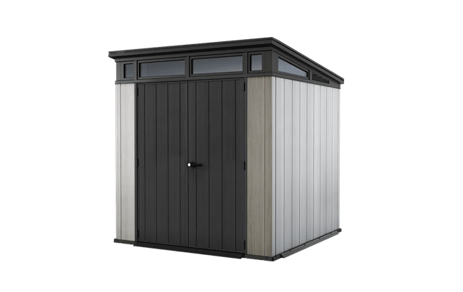 keter Artisan 7x7 Outdoor Storage Shed - Grey
