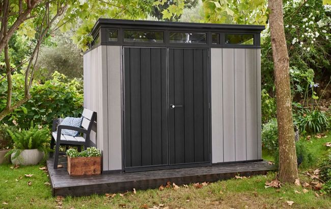 Keter Artisan 9x7 Storage Shed - Grey