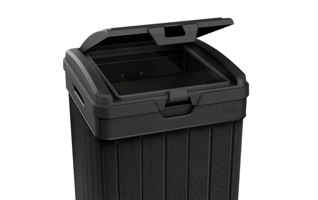 Keter Baltimore Outdoor Trash Can - Black