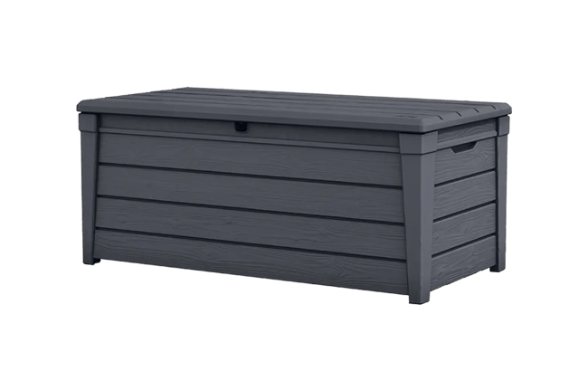 keter Brightwood 120 Gallon Deck Box - Graphite