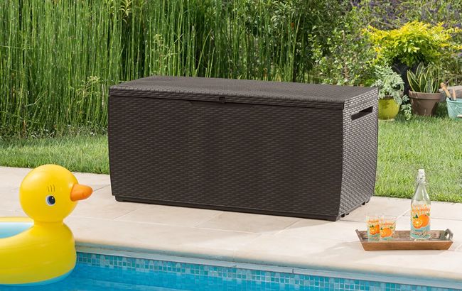 Keter Capri 80 Gallon Deck Box - Brown