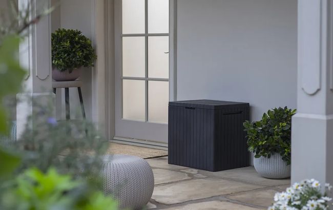 Keter City Box 30 Gallon Deck Box - Graphite