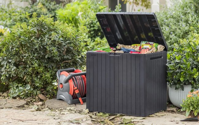 Keter City Box 30 Gallon Deck Box - Graphite