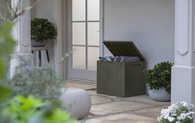 Keter City Box 30 Gallon Deck Box - Taupe