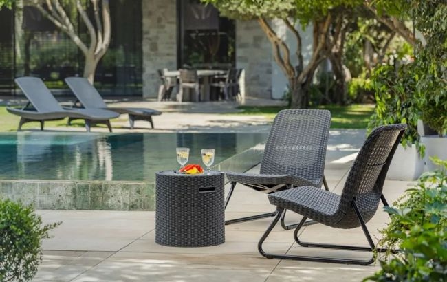 Keter Cooler Side Table - Graphite