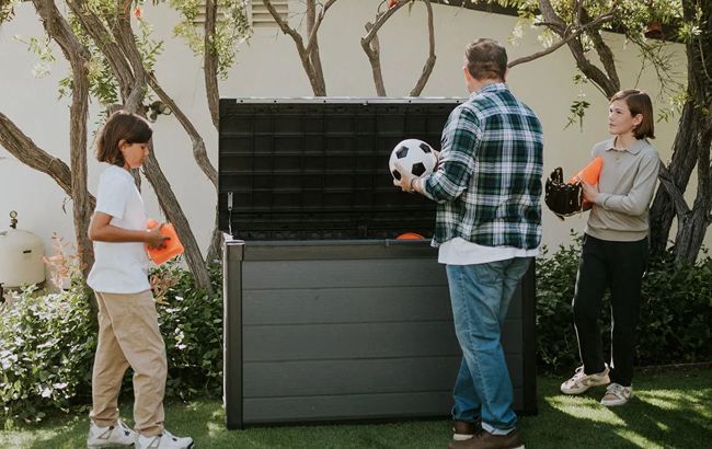 Keter Cortina 200 Gallon Deck Box - Graphite