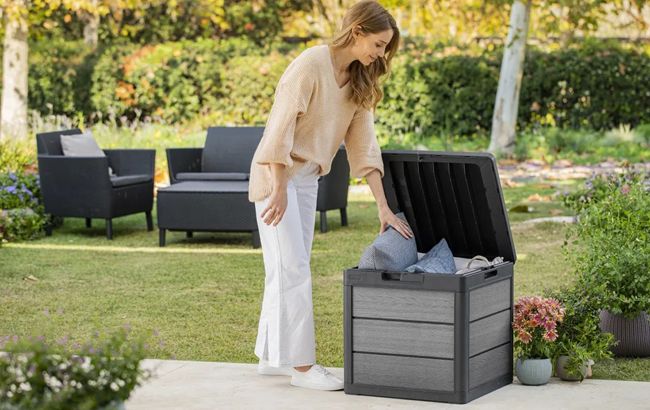 Keter Cortina 30 Gallon Deck Box - Graphite