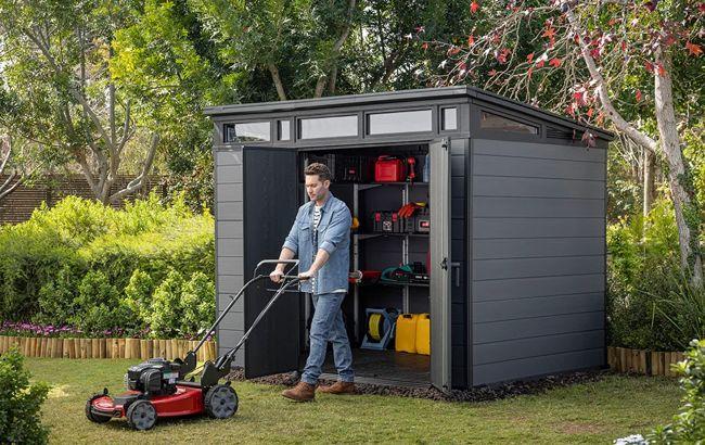 Keter Cortina 9x7 Storage Shed - Graphite