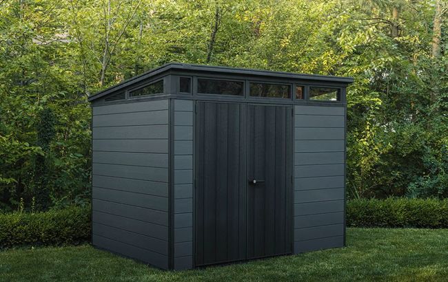 Keter Cortina 9x7 Storage Shed - Graphite