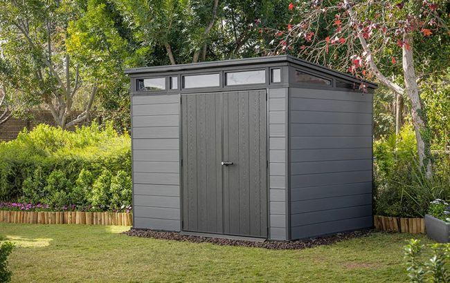 Keter Cortina 9x7 Storage Shed - Graphite