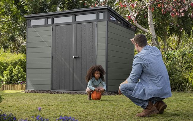 Keter Cortina 9x7 Storage Shed - Green