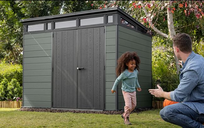 Keter Cortina 9x7 Storage Shed - Green