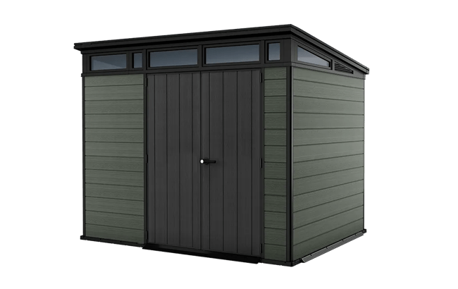 keter Cortina 9x7 Storage Shed - Green