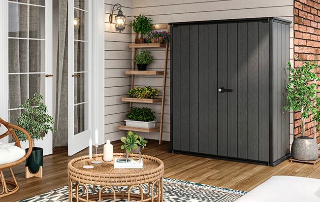 Keter Cortina Alto Storage Shed - Graphite