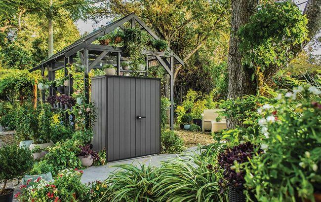 Keter Cortina Alto Storage Shed - Graphite