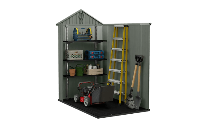 Keter Darwin 4x6 Storage Shed - Graphite