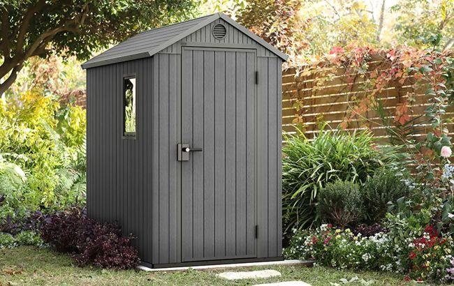 Keter Darwin 4x6 Storage Shed - Graphite