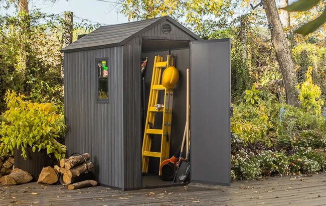 Keter Darwin 4x6 Storage Shed - Graphite