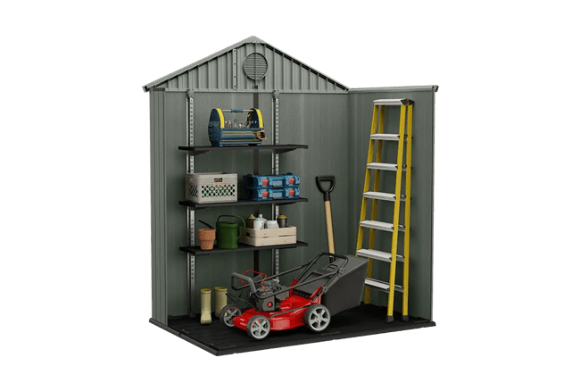 Keter Darwin 6x4 Storage Shed - Graphite
