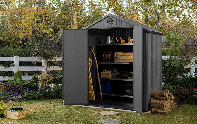 Keter Darwin 6x4 Storage Shed - Graphite