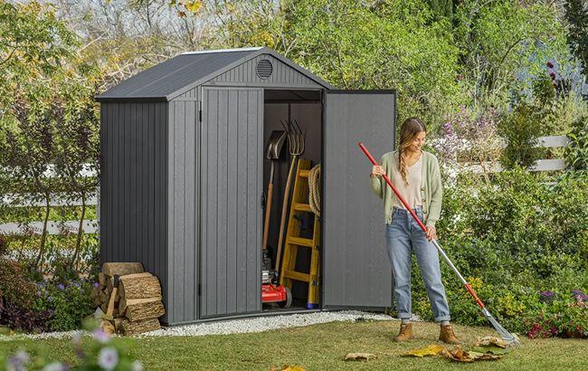 Keter Darwin 6x4 Storage Shed - Graphite