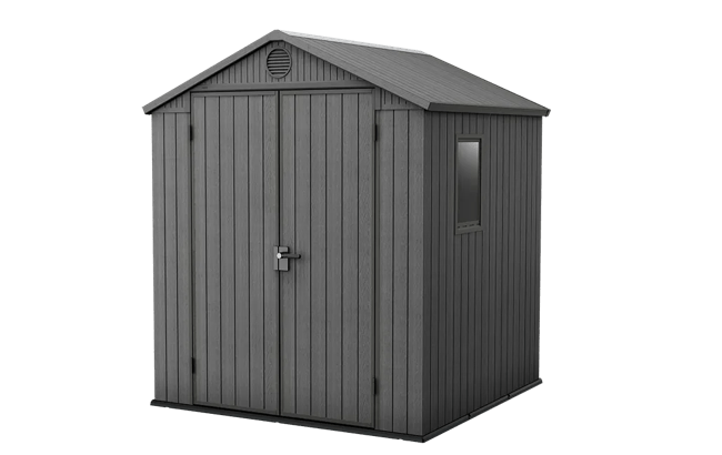 keter Darwin 6x6 Storage Shed - Graphite