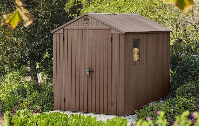 Keter Darwin 6x8 Storage Shed - Brown