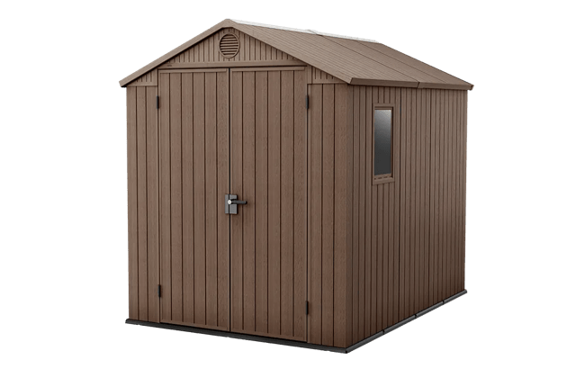 keter Darwin 6x8 Storage Shed - Brown
